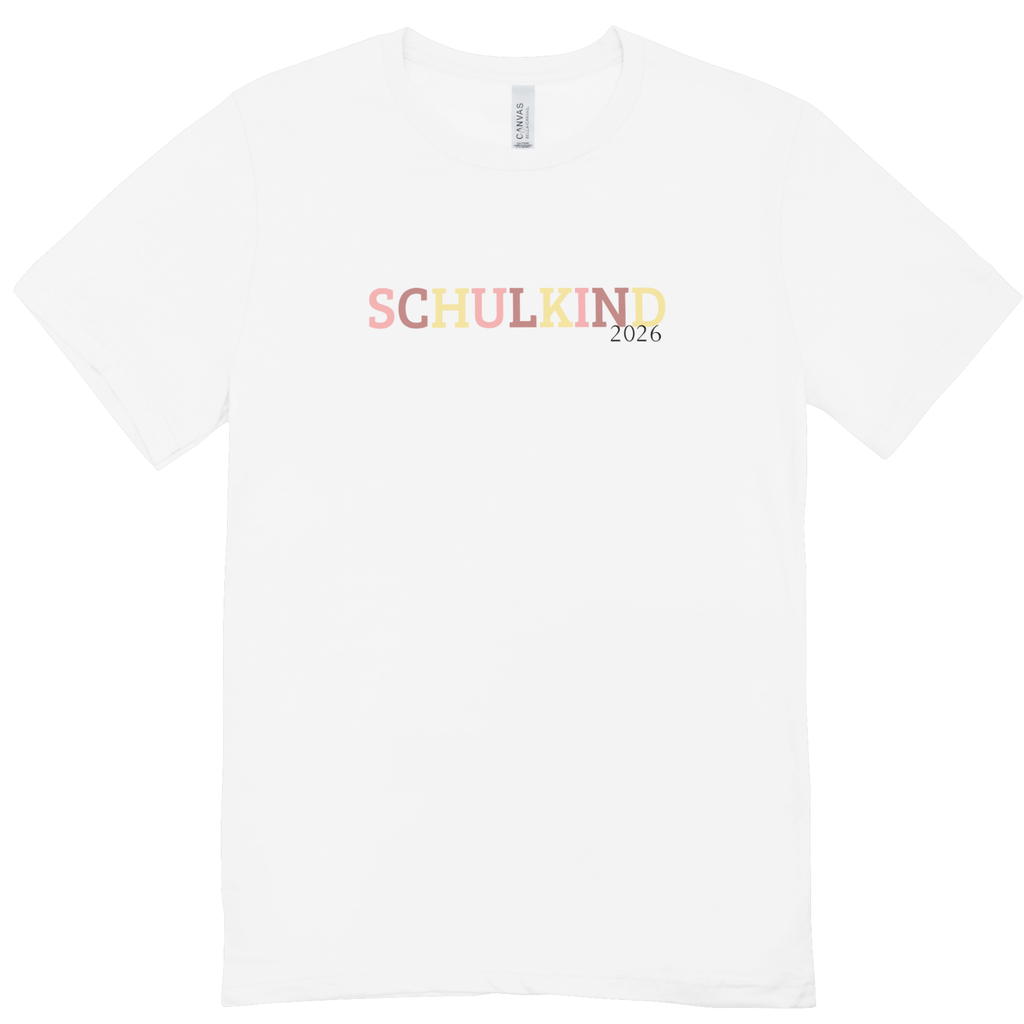 Personalisiertes Schulkind T-Shirt – verschiedene Motive