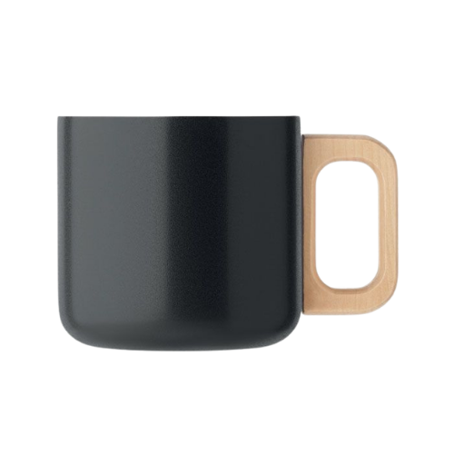 Thermobecher mit Holzgriff - Personalisierbar